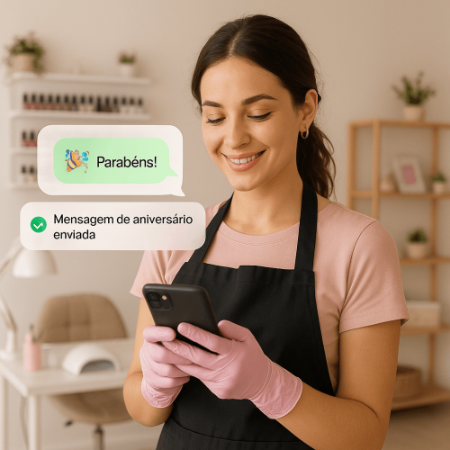 Encante suas clientes com mensagens de aniversário automáticas pelo WhatsApp